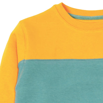 Aqua & Mustard Sweatshirt