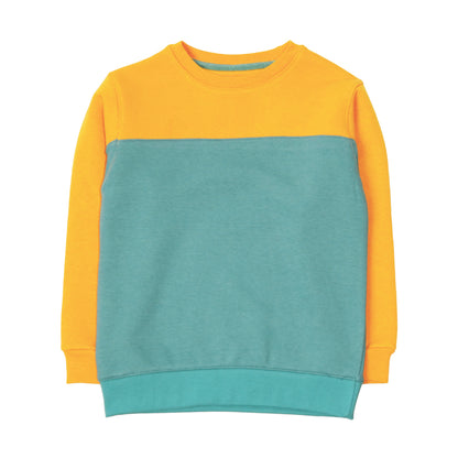 Aqua & Mustard Sweatshirt