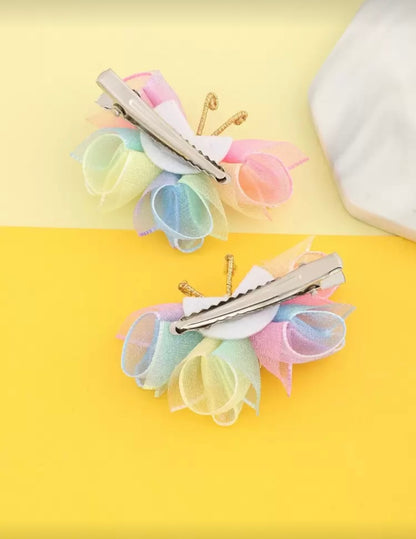 Multicolor Butterfly Hair Clips