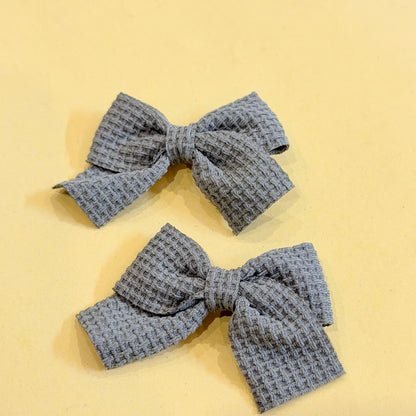 Solid Theme Bow Hairclips