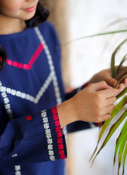 Navy Blue festive Shirt