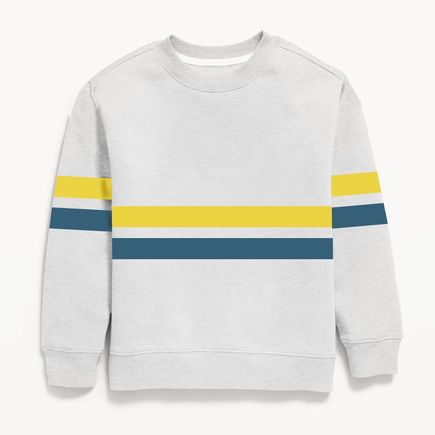 Grey Striped Sweatshirt