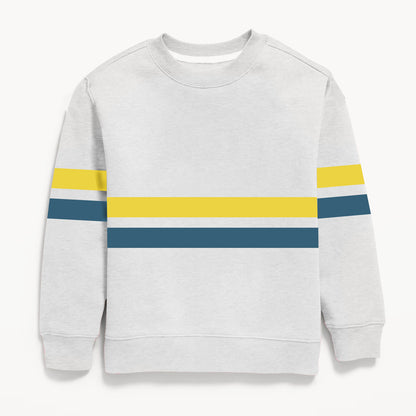 Grey Striped Sweatshirt