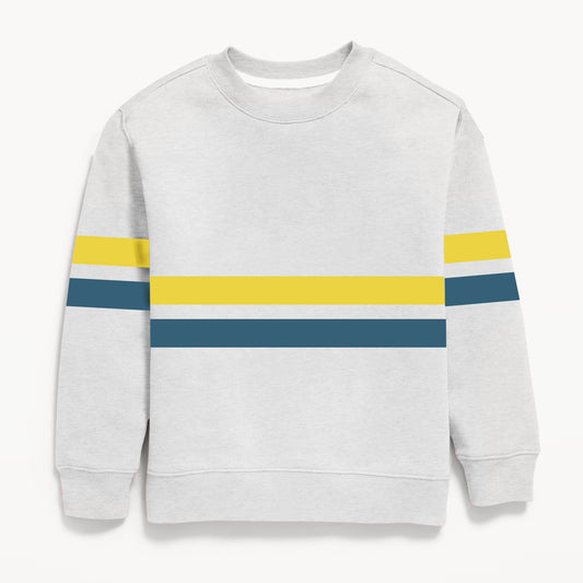 Grey Striped Sweatshirt
