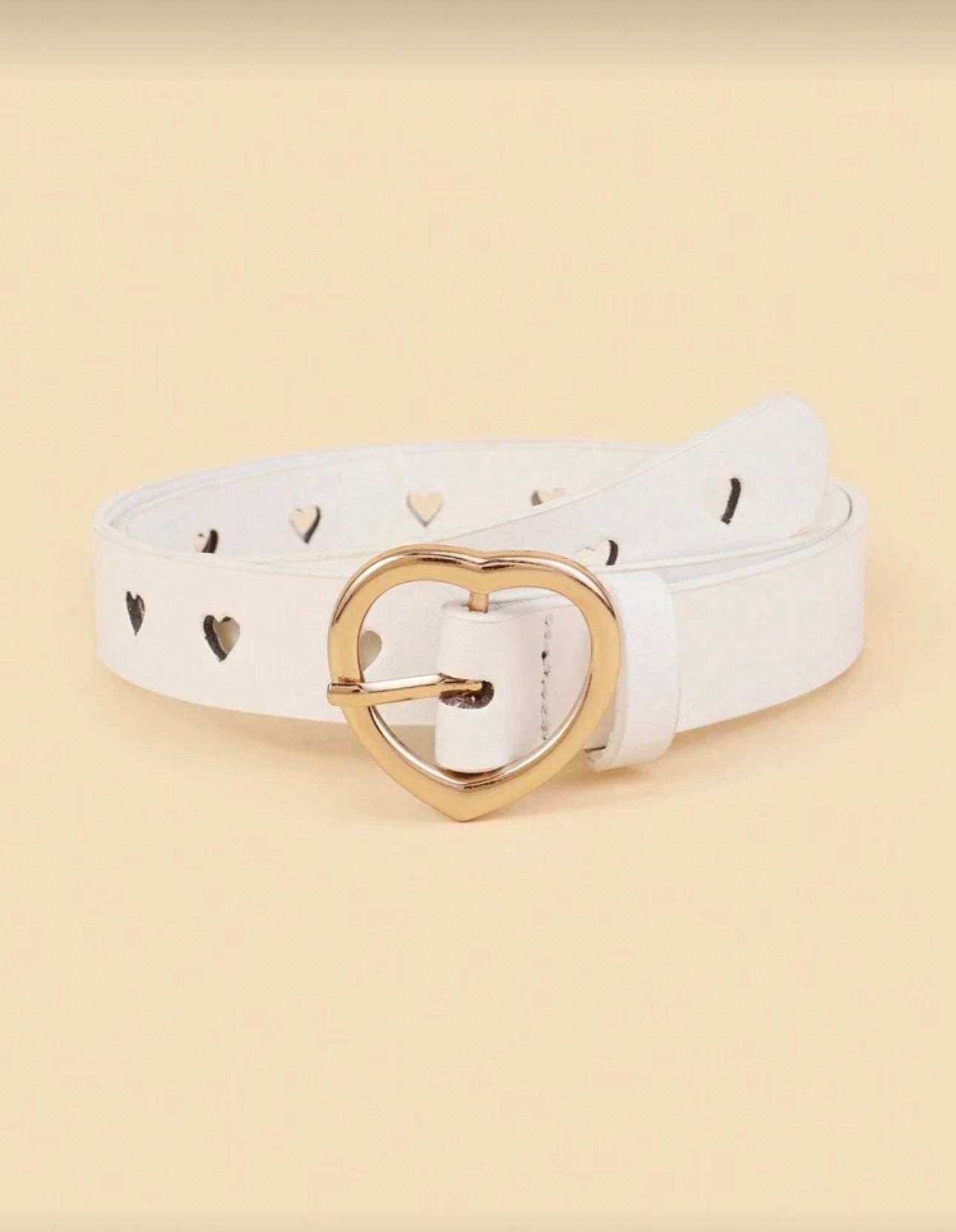 White Heart Belt