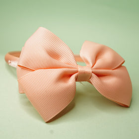 Pink bow headband