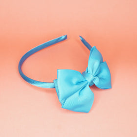 Sky blue bow headband