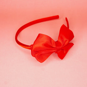 Red bow headband