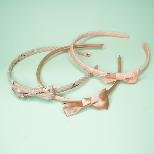 Bow decor Pink headbands