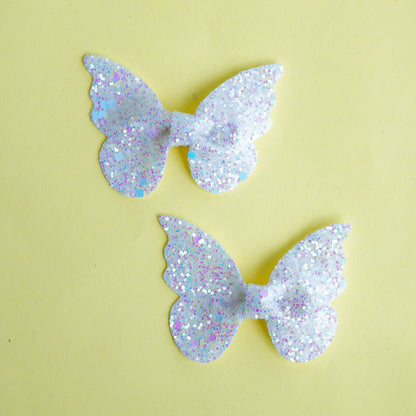 glitter butterfly hairclip