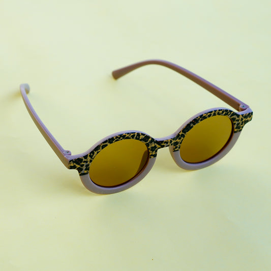 Brown cheetah print sunglasses