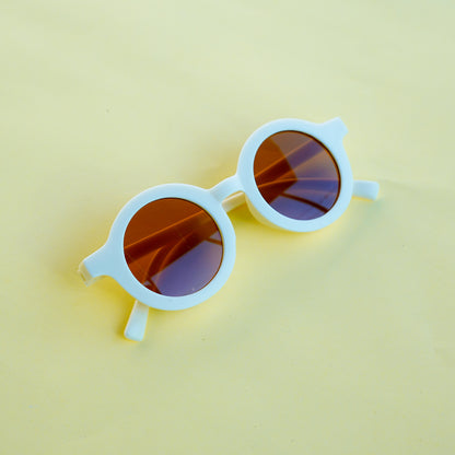 Offwhite round sunglasses