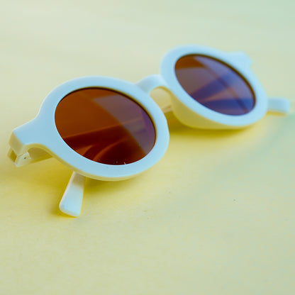 Offwhite round sunglasses