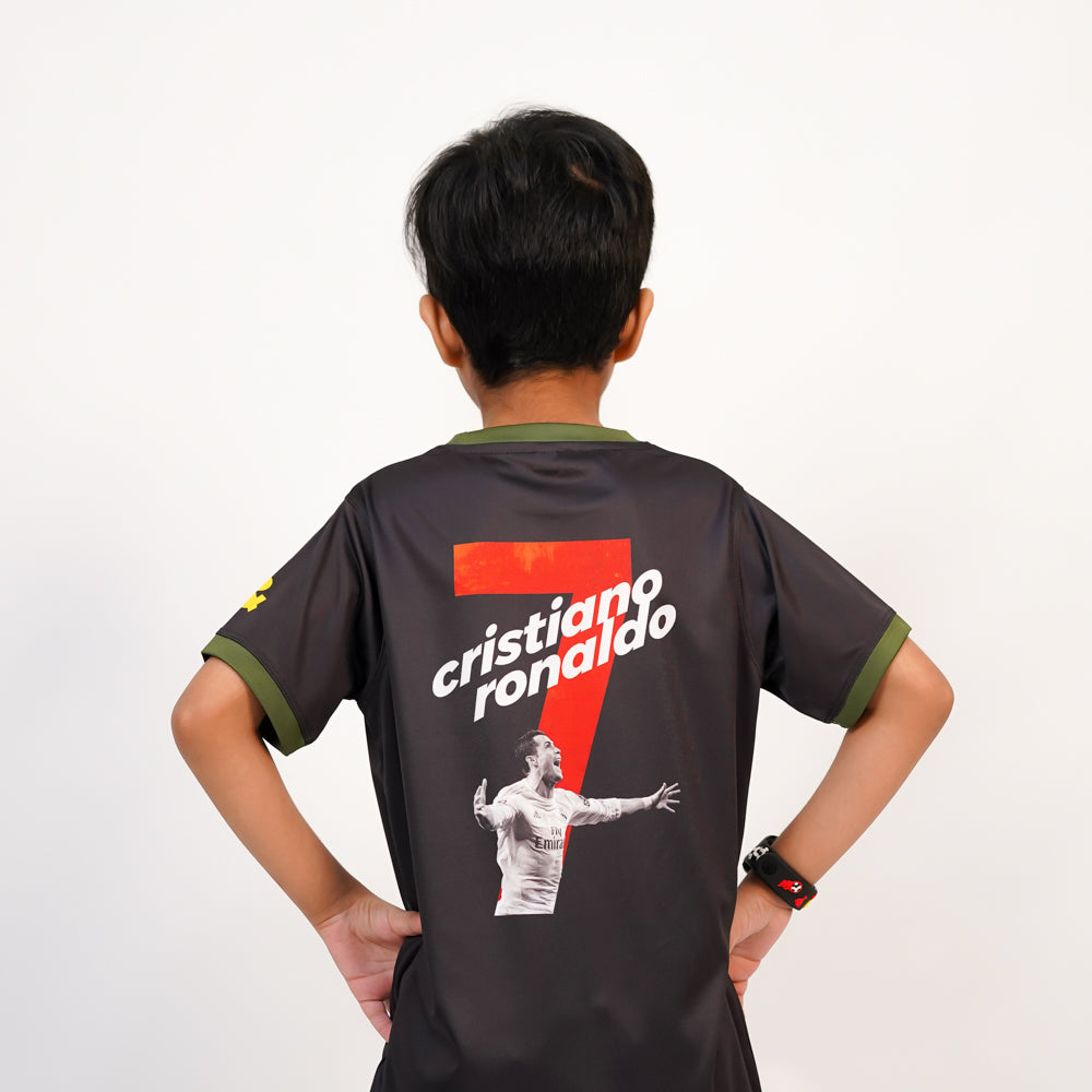 Ronaldo Black Sports T-shirt