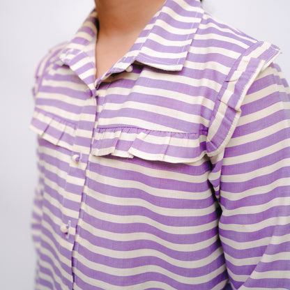 Purple Striped Top