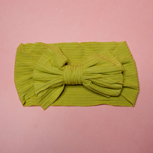 mustard bow headband