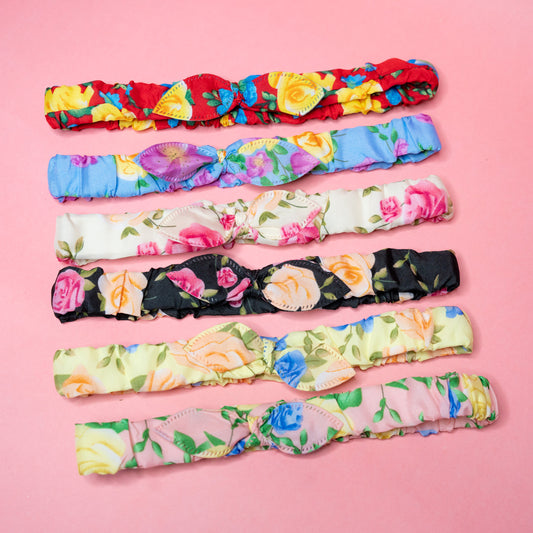 floral printed elastic headband