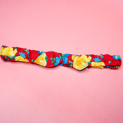 floral printed elastic headband