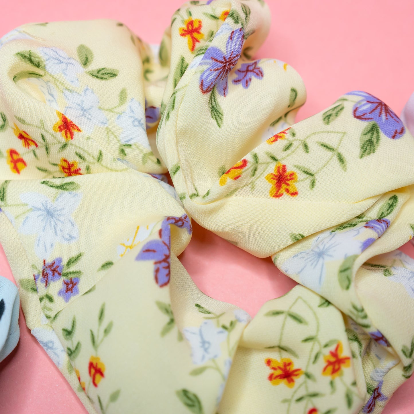 Floral scrunchies