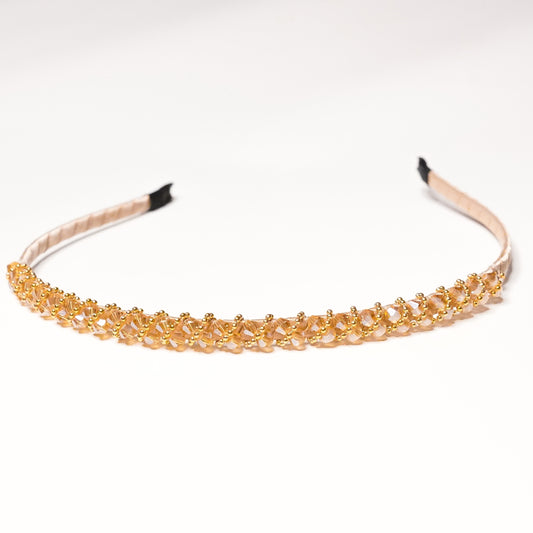 fancy golden headband