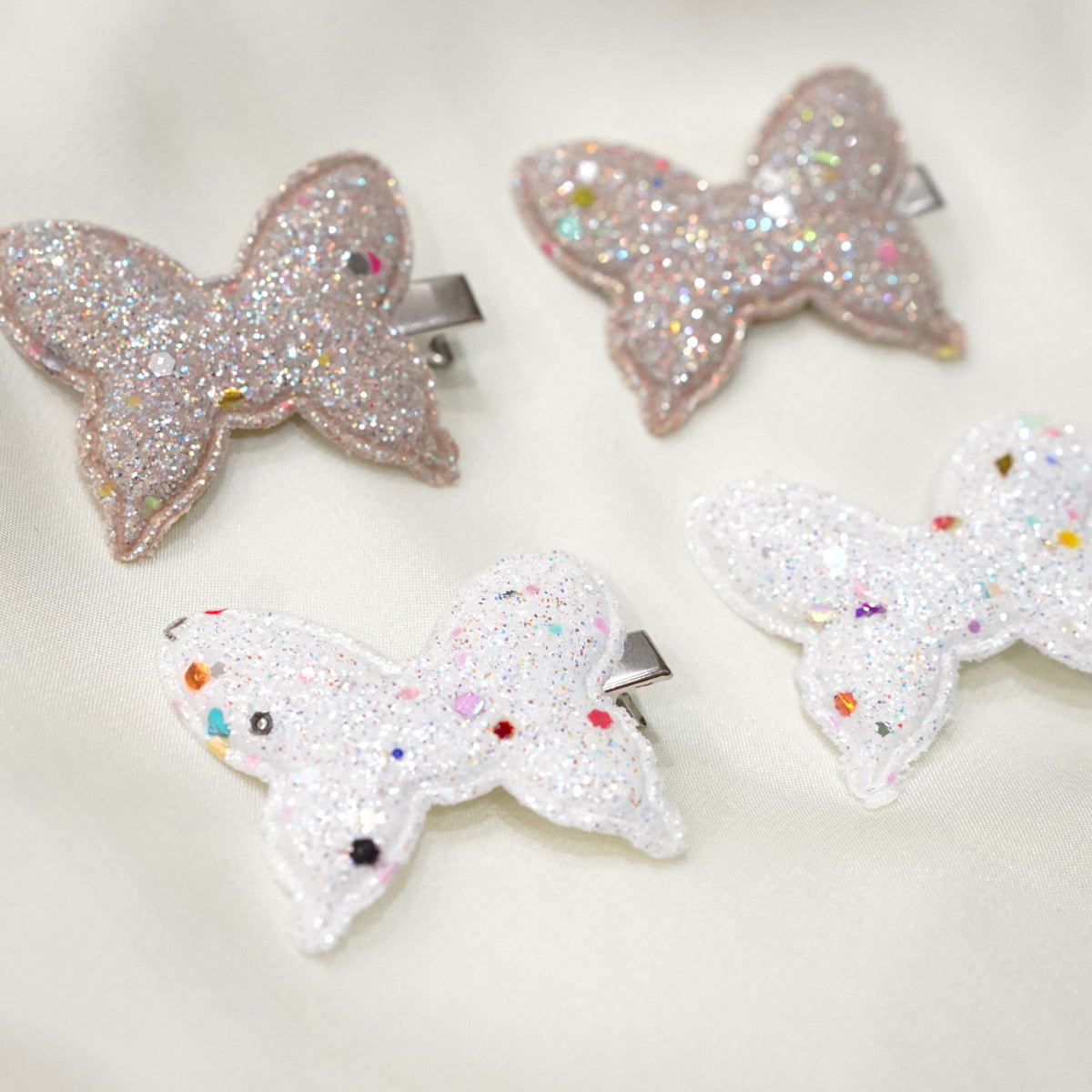 Silver & Gold Shiny Butterfly Hairclip