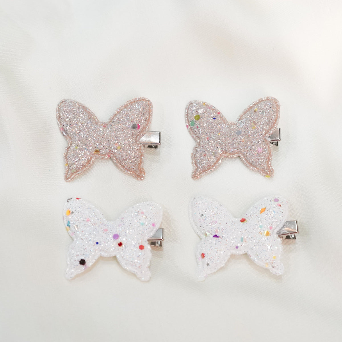 Silver & Gold Shiny Butterfly Hairclip