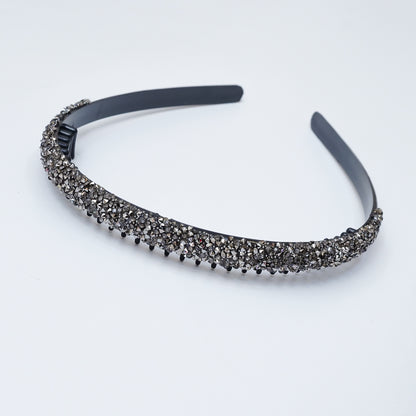 Grey beads headband