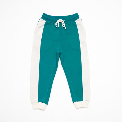 Teal & White Trouser