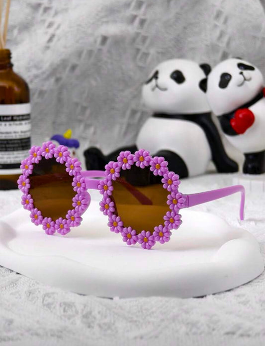 Purple floral sunglasses