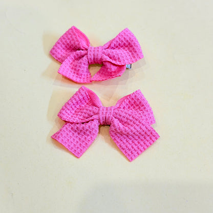 Solid Theme Bow Hairclips