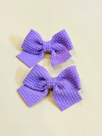 Solid Theme Bow Hairclips