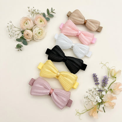 Striped Premium Bow Headband