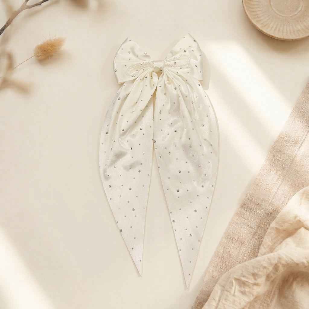 Premium Rhinestone Long Bow