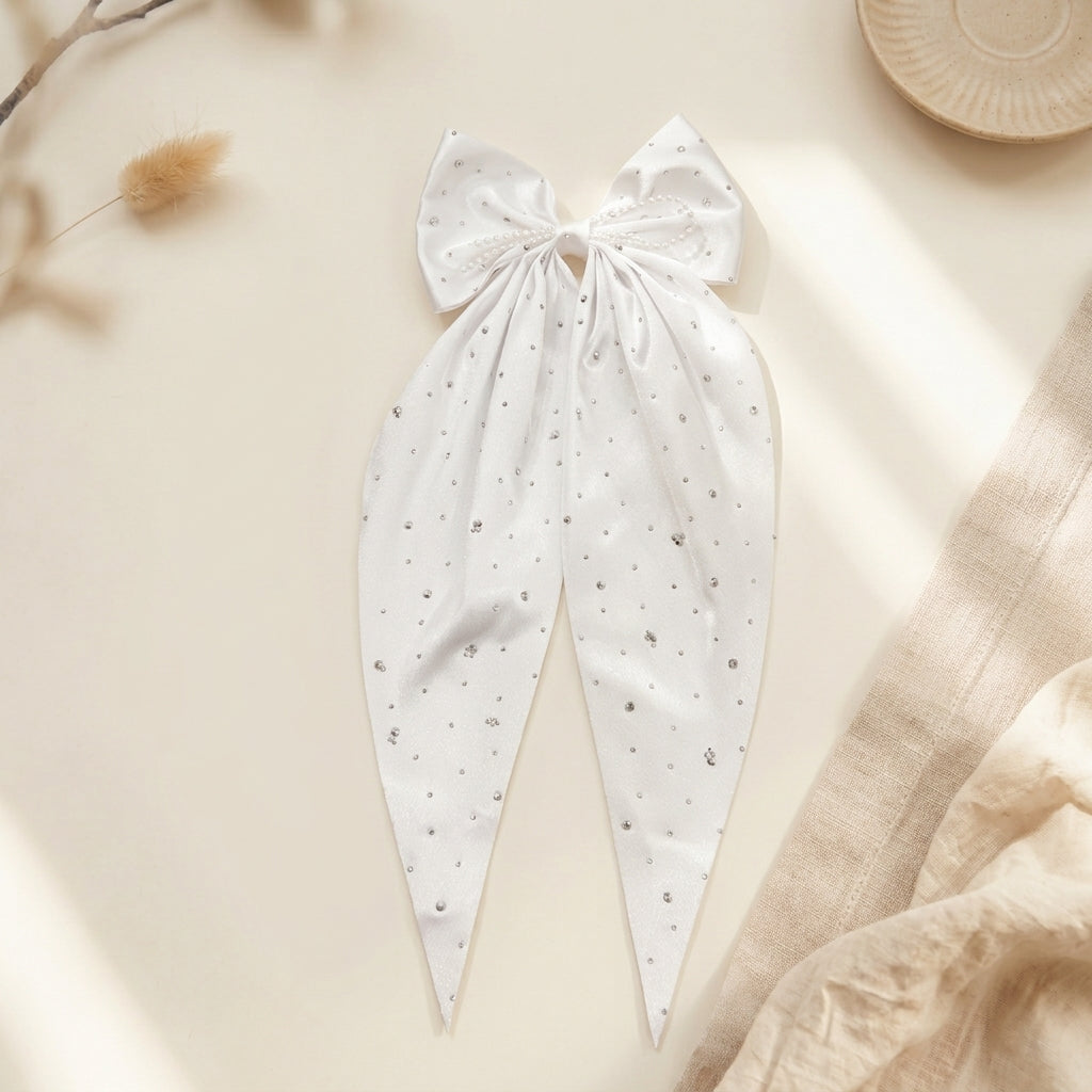 Premium Rhinestone Long Bow