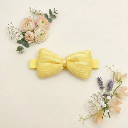 Striped Premium Bow Headband