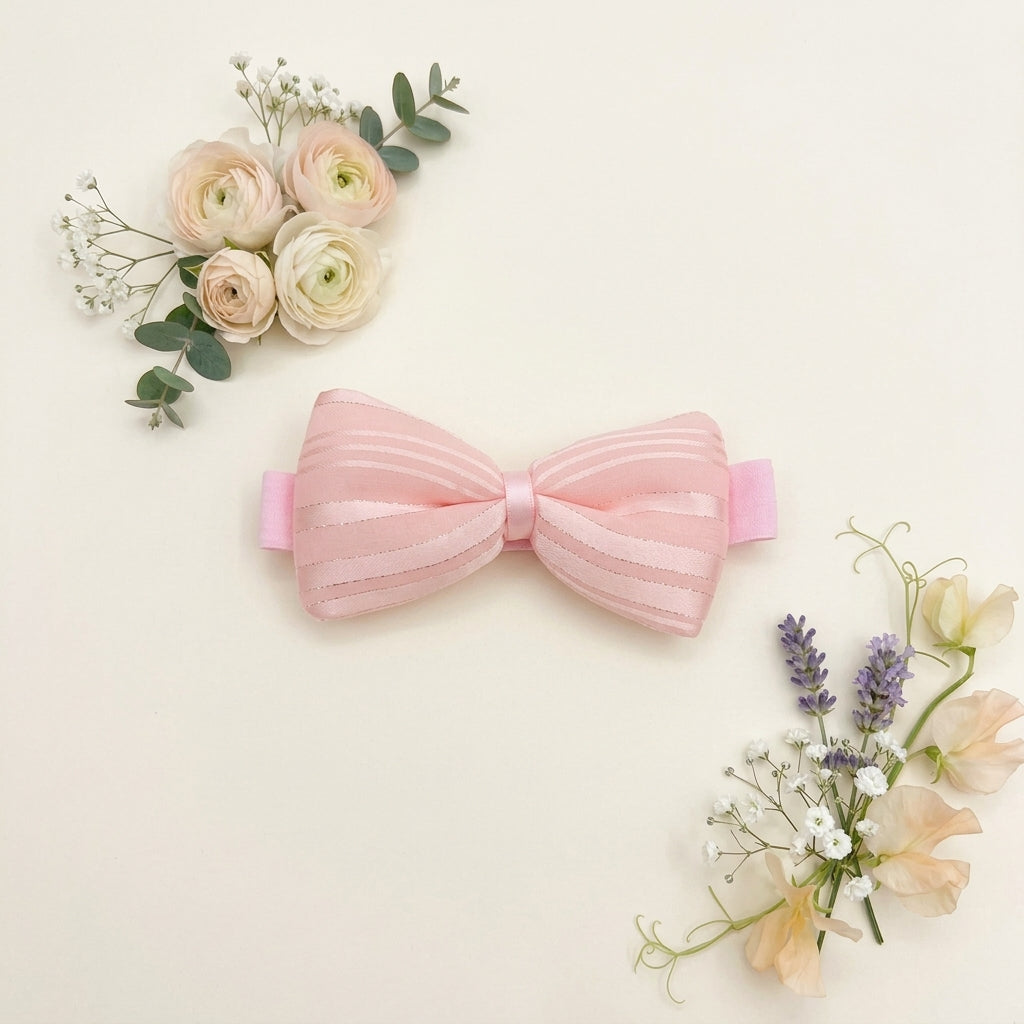 Striped Premium Bow Headband