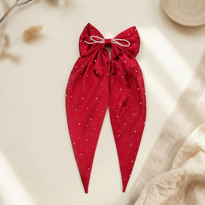 Premium Rhinestone Long Bow