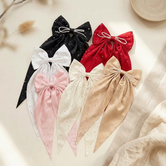 Premium Rhinestone Long Bow