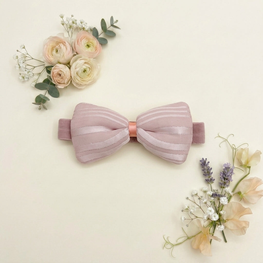 Striped Premium Bow Headband