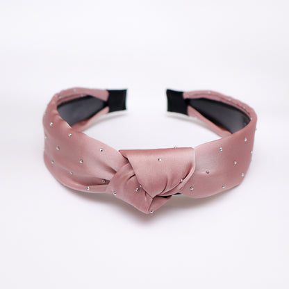 Tea-Pink Silk Premium knot Headband