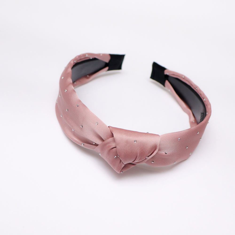 Tea-Pink Silk Premium knot Headband