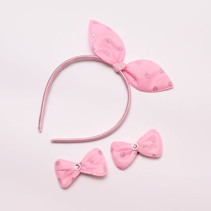 Pink Bow 3 Piece set