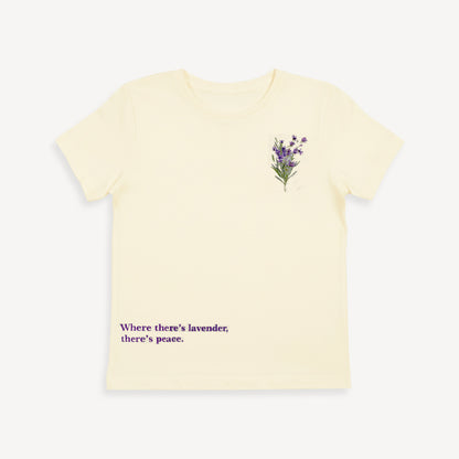 Beige Lavender T-Shirt