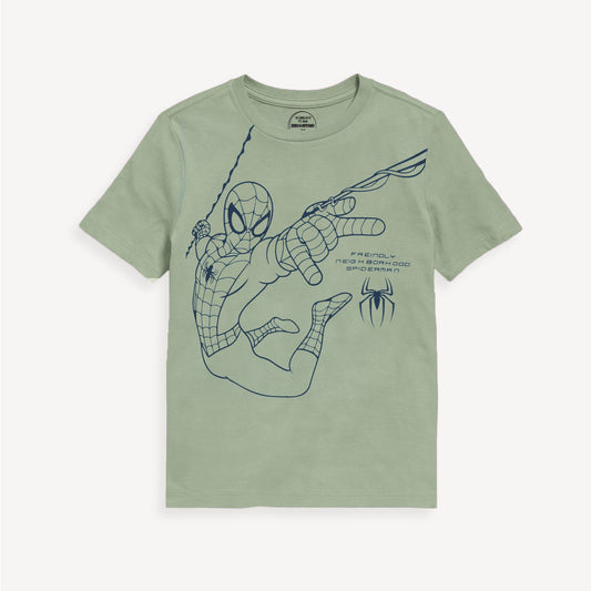 Olive Spider-Man T-Shirt