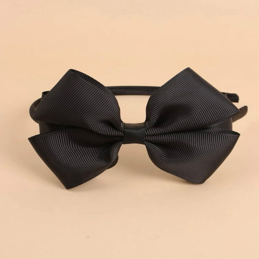 Black bow headband