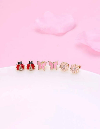 Multi stud earings