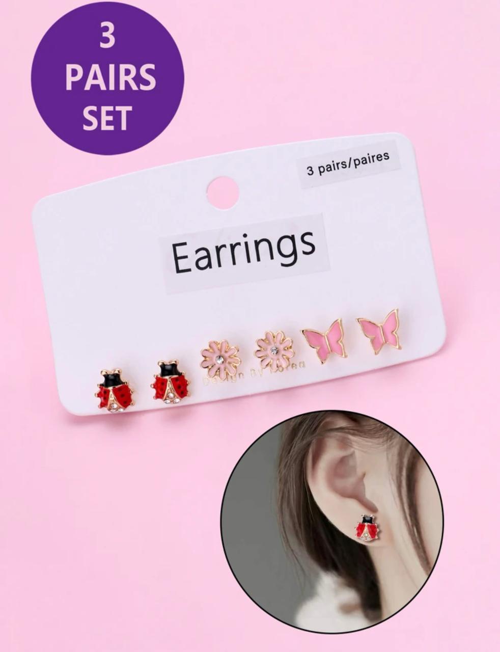 Multi stud earings