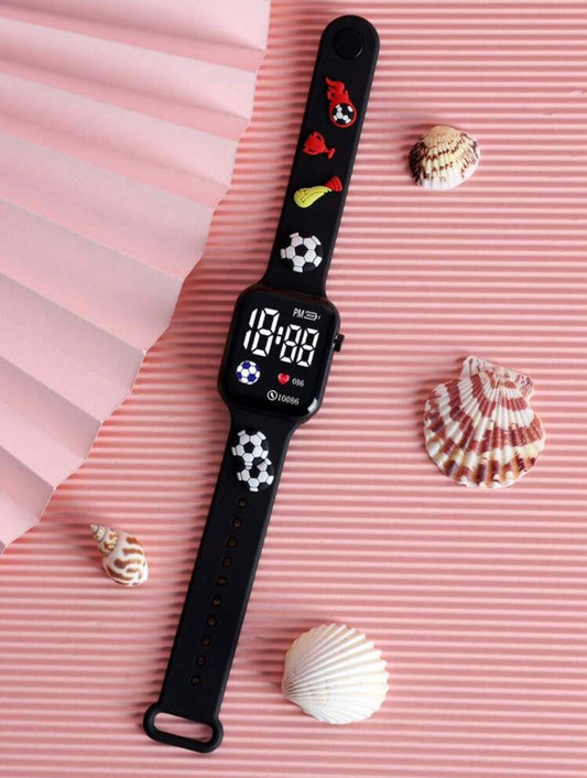 Black Football Kids Smartwatch