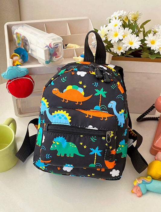 black dino bagpack