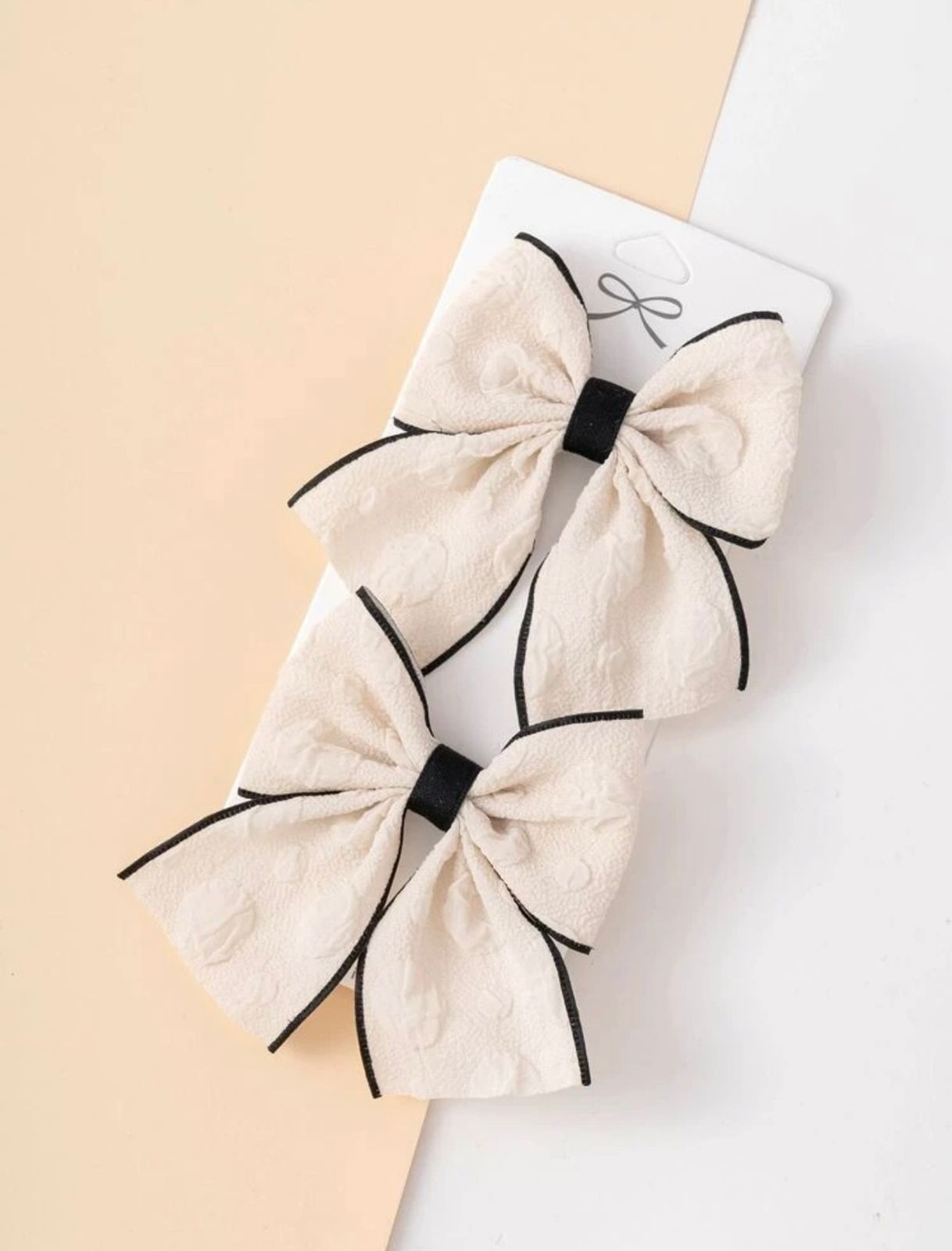 premium bow decor hairclip